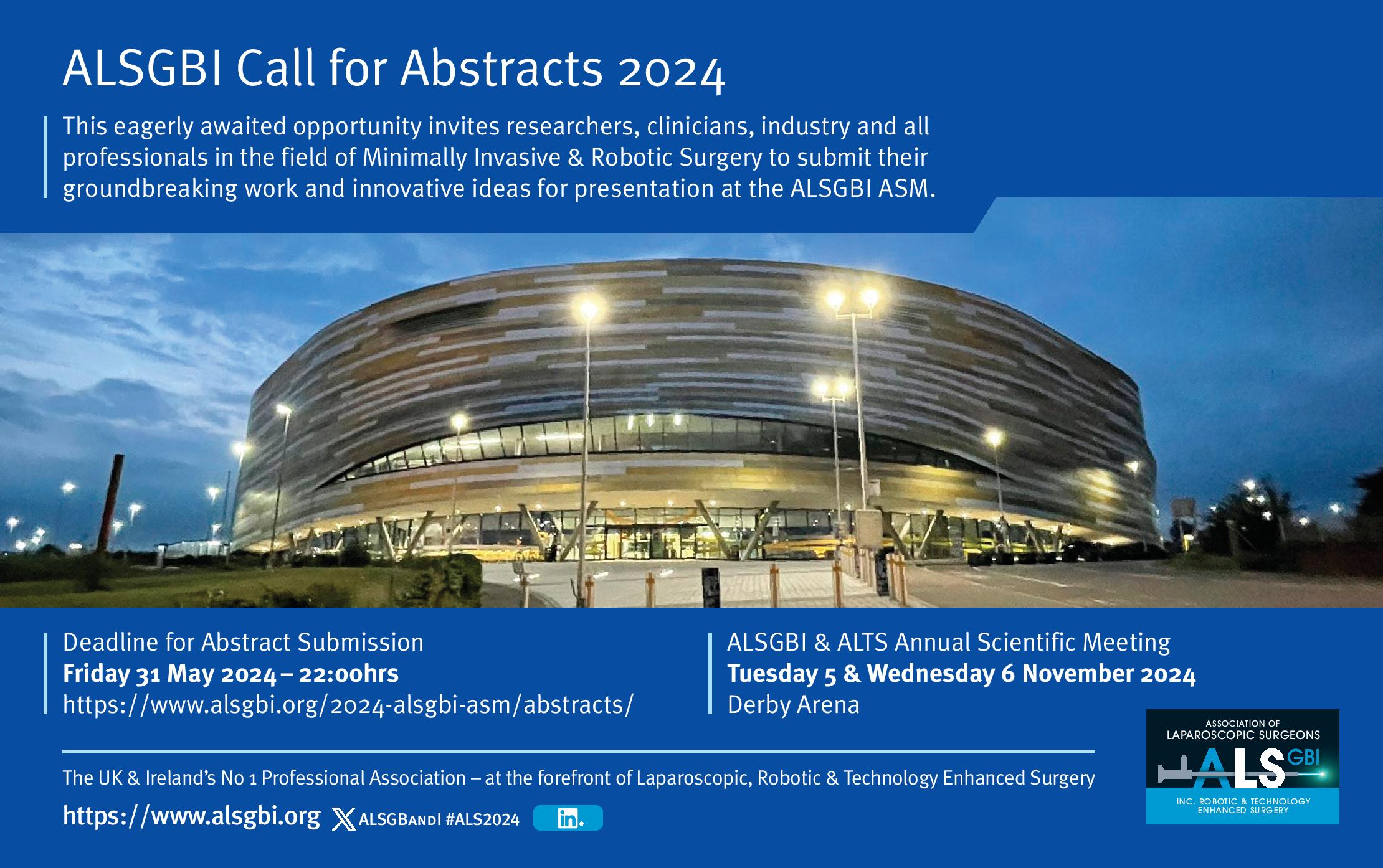 2024 Abstract Submission is now OPEN ALSGBI